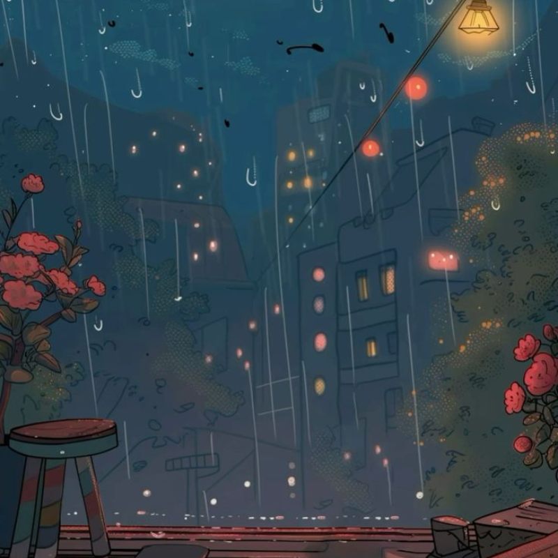 Ảnh lofi chill và phong cảnh buồn tâm trạng 6 