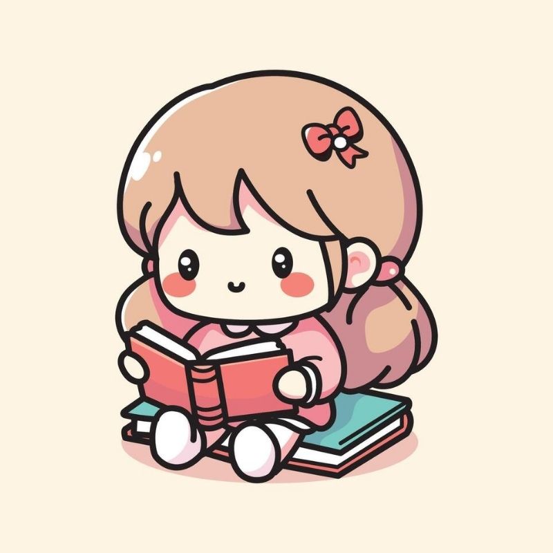 Avatar học tập cute và chibi đáng yêu 9