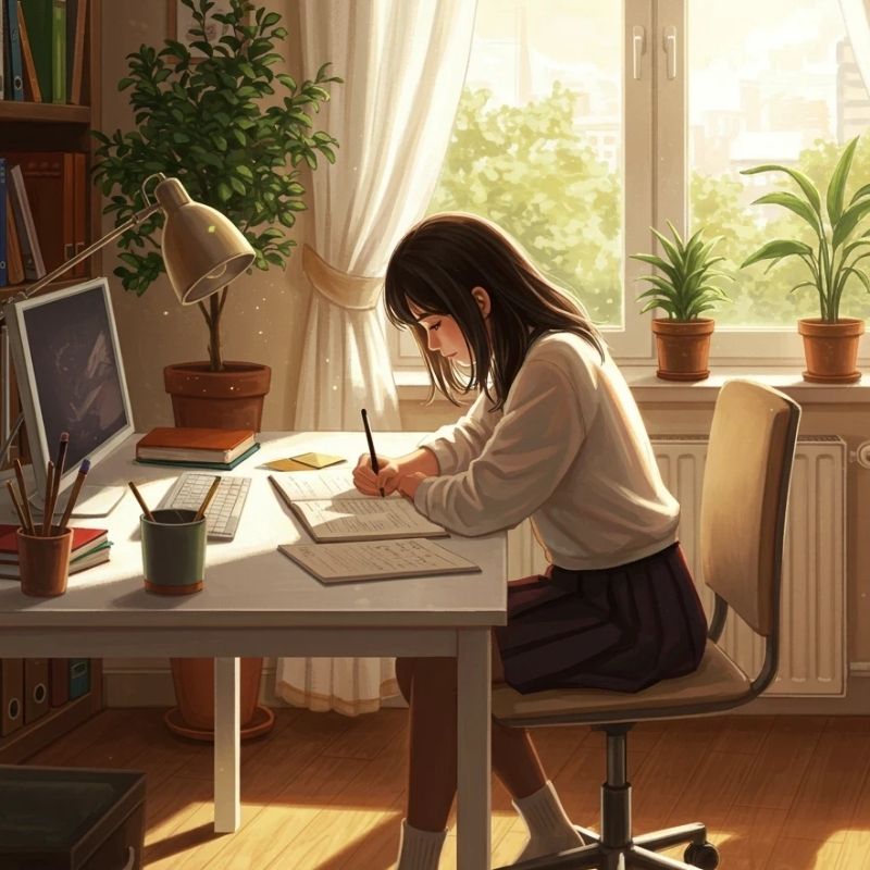 Avatar học tập anime truyền cảm hứng 9
