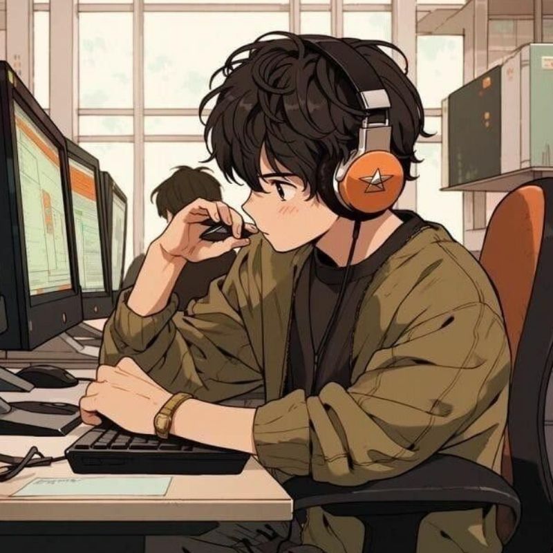 Avatar học tập nam nữ chăm chỉ 6