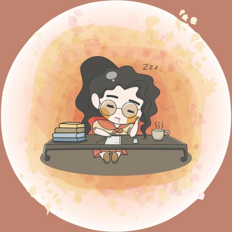 Avatar học tập cute và chibi đáng yêu 4