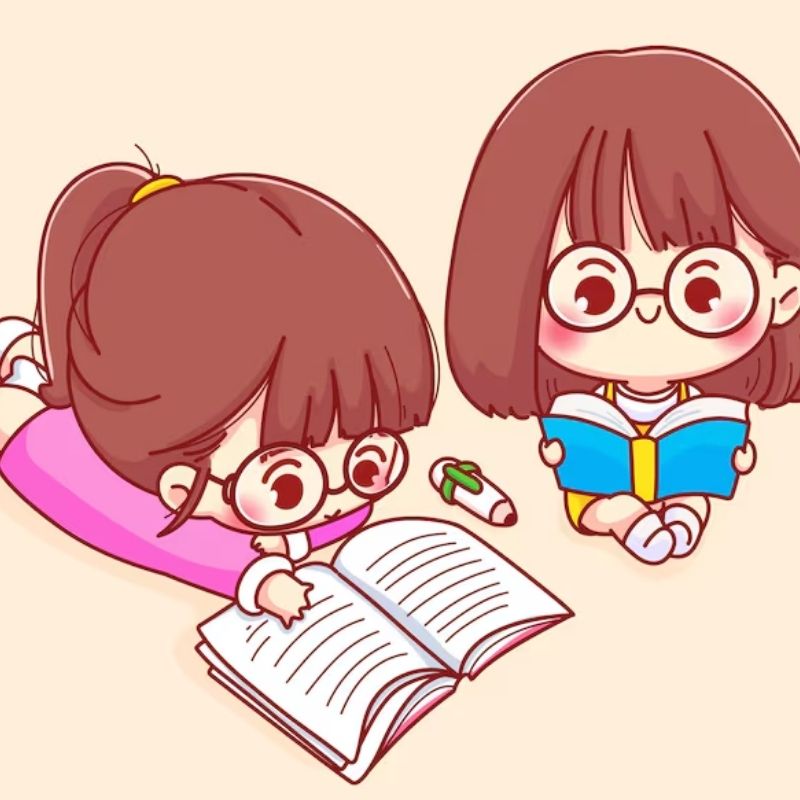 Avatar học tập cute và chibi đáng yêu 6