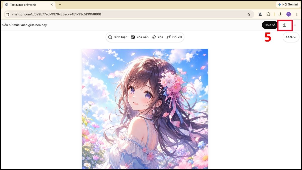 Cách thiết kế avatar bằng AI bước 3