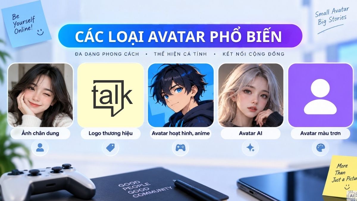 Các loại ảnh đại diện Avatar phổ biến hiện nay