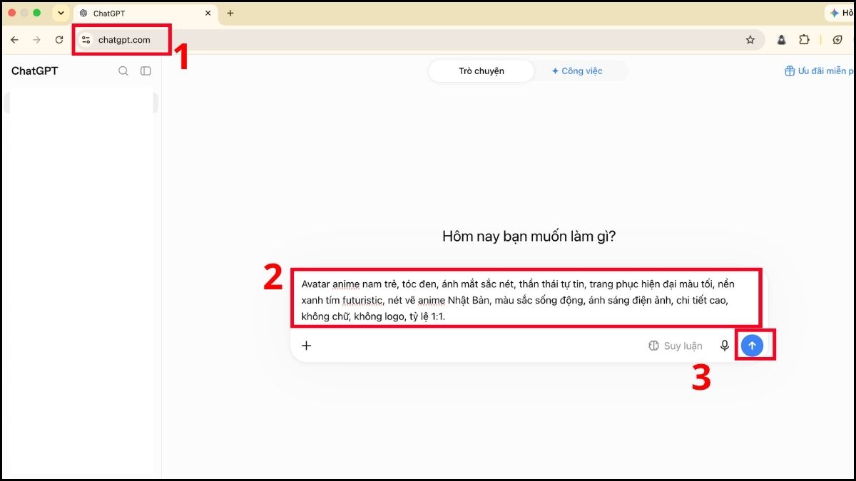 Cách thiết kế avatar bằng AI bước 1
