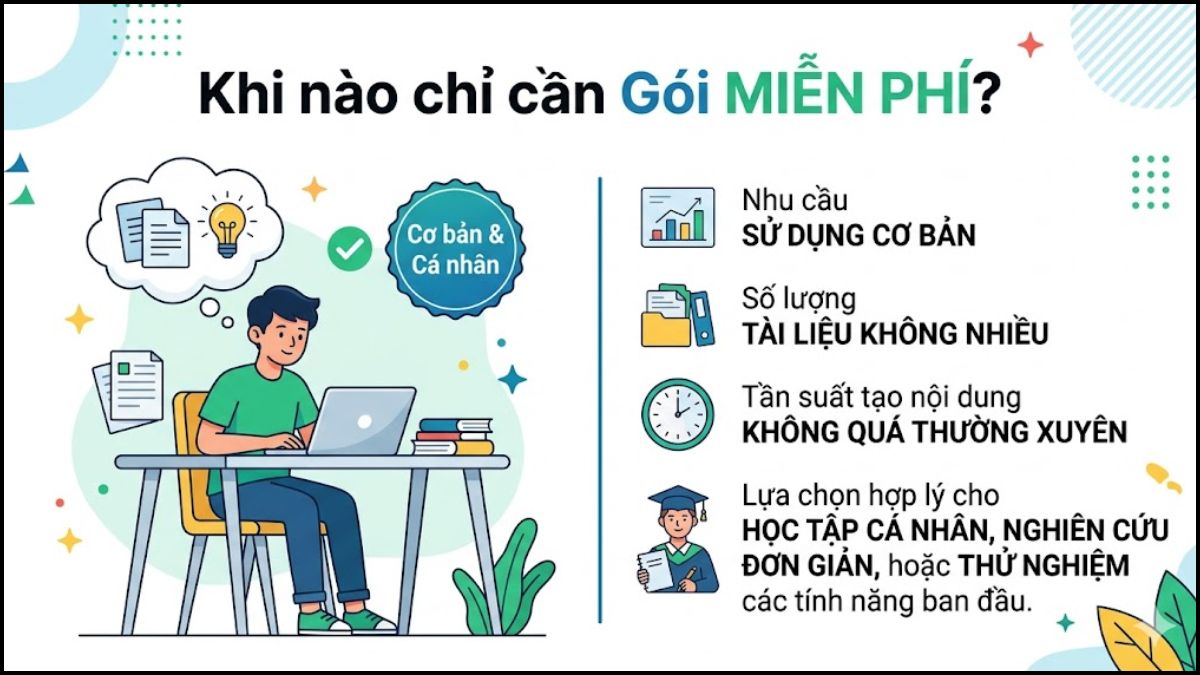Khi nào chỉ cần bản miễn phí