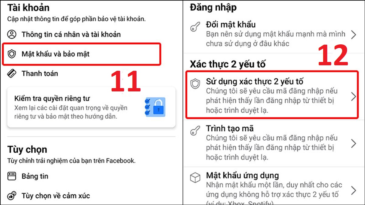 Thêm số điện thoại của bạn và bật bảo mật 2 lớp Facebook bước 4