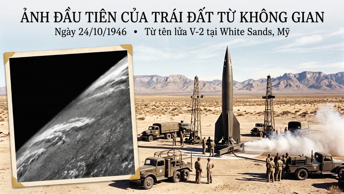 Bức ảnh đầu tiên của Trái Đất nhìn từ không gian