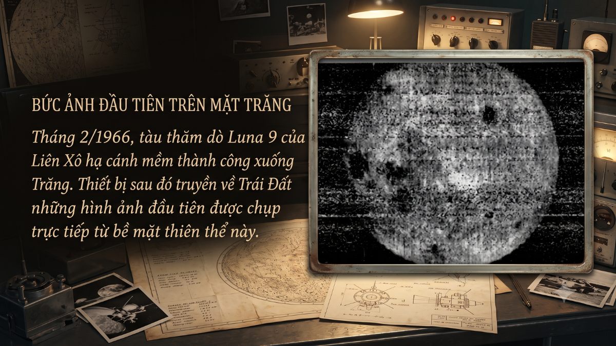 Bức ảnh đầu tiên trên Mặt Trăng