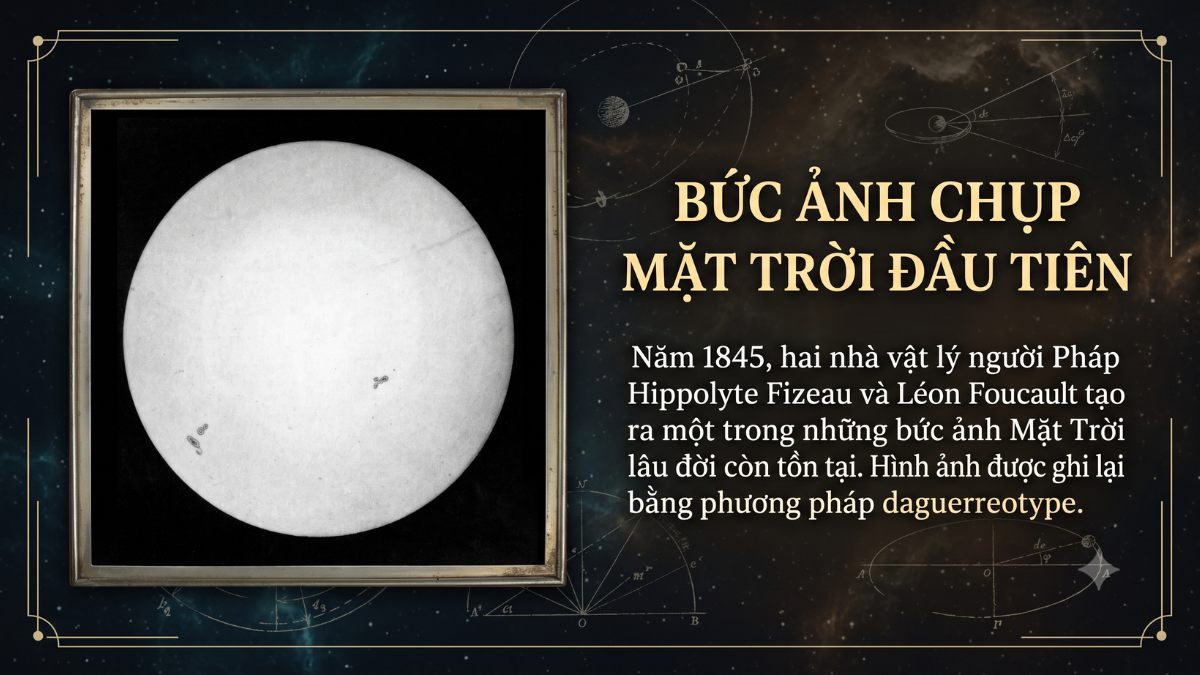 Bức ảnh chụp Mặt Trời đầu tiên