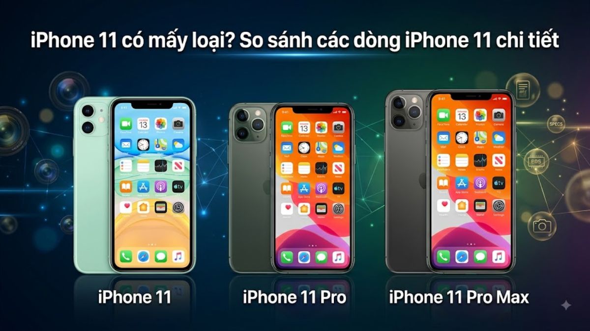 iPhone 11 có mấy loại? So sánh các dòng iPhone 11 chi tiết