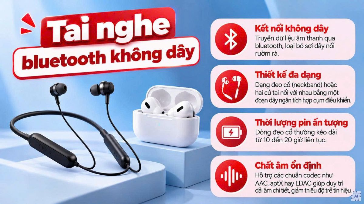 Tai nghe Bluetooth không dây