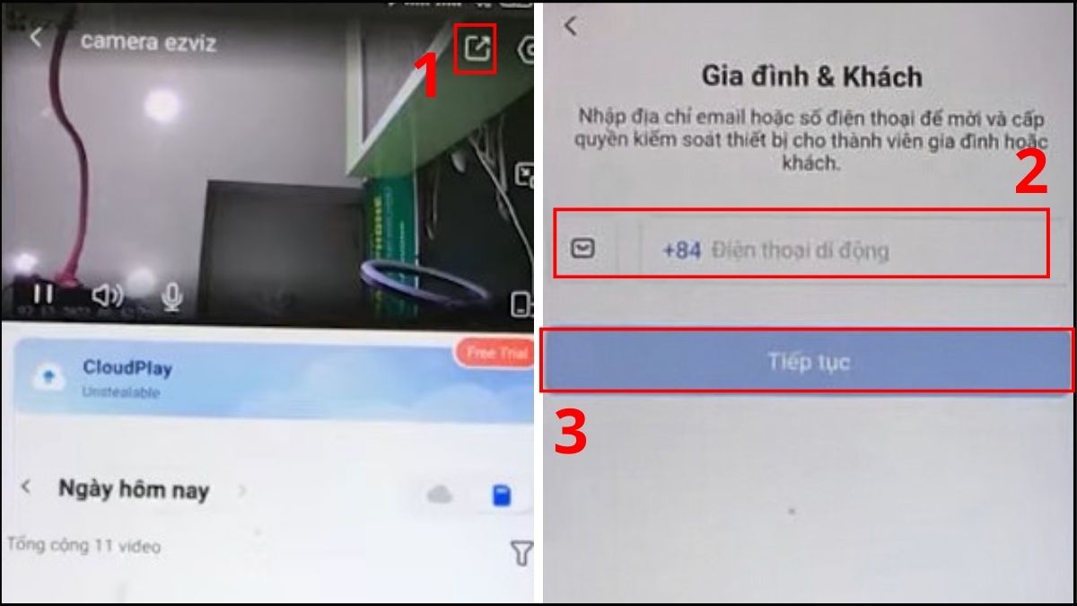 Cách cài đặt camera EZVIZ trên nhiều điện thoại khác nhau bước 1