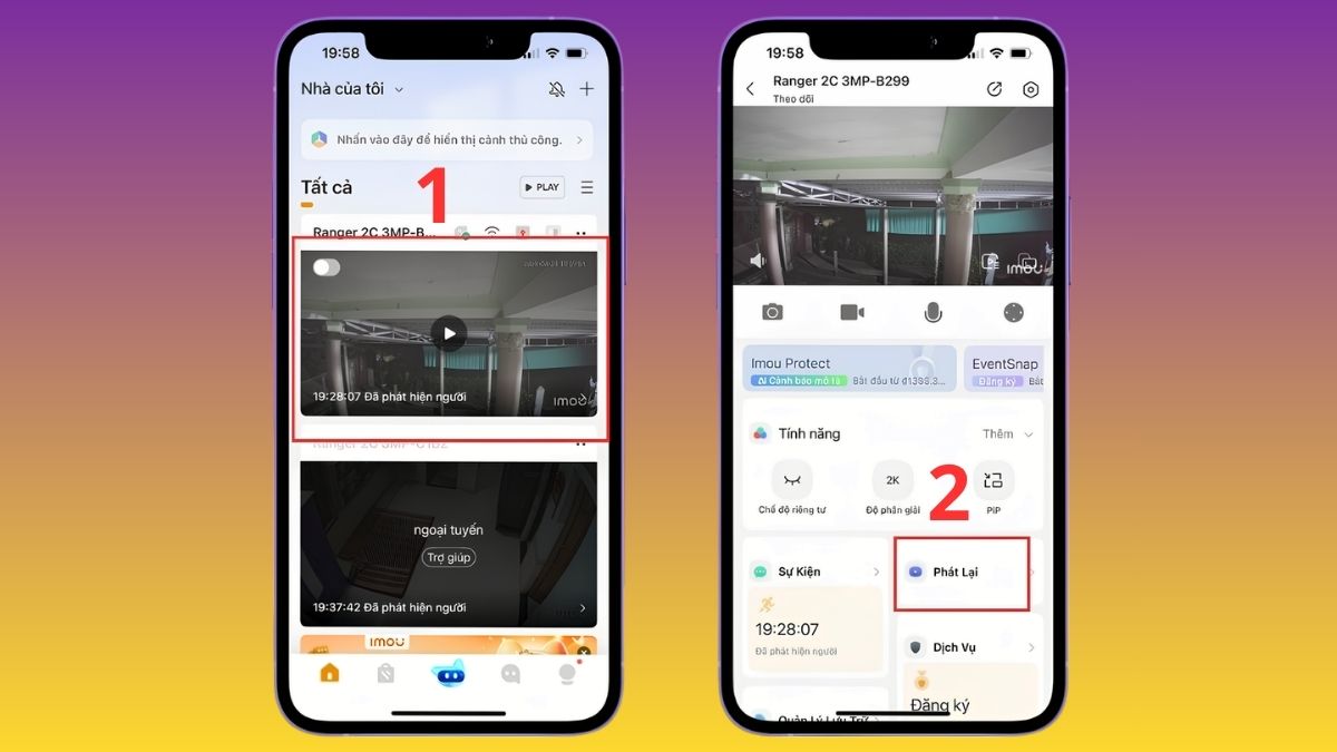 Cách xem lại lịch sử video và tua thanh Timeline bước 1