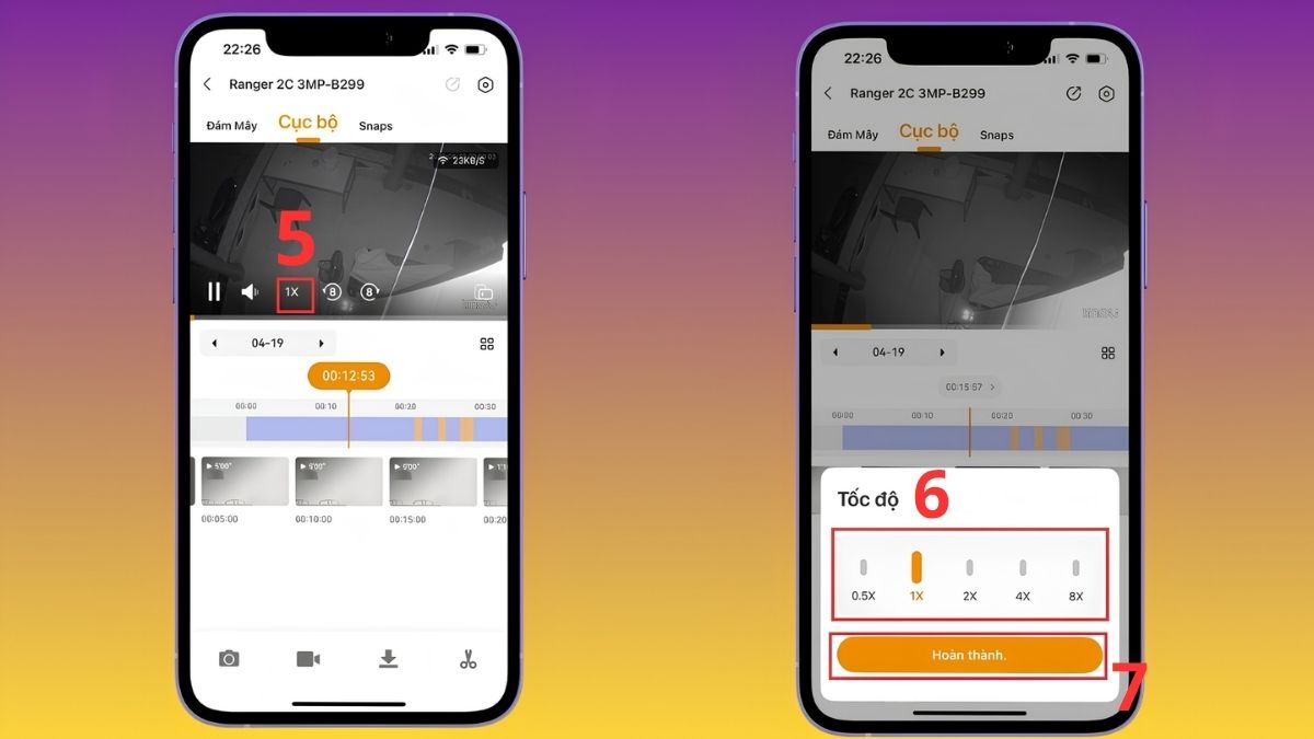 Cách xem lại lịch sử video và tua thanh Timeline bước 3