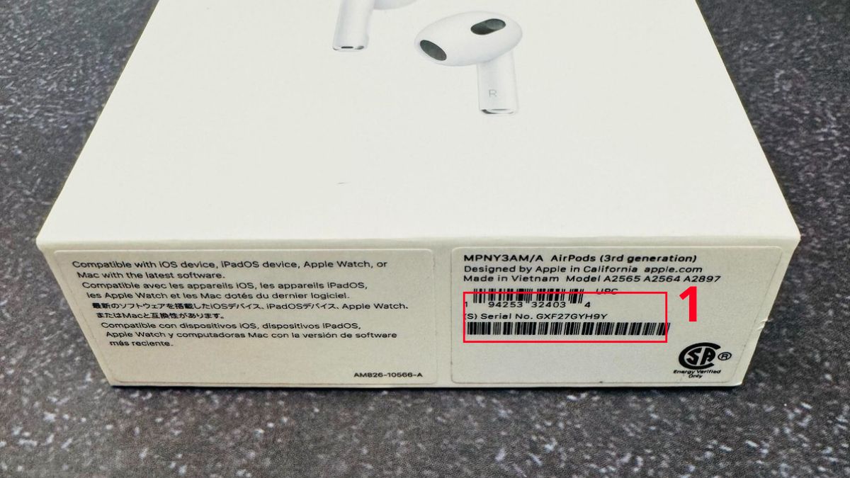 Check AirPods chính hãng trên CheckCoverage bước 1