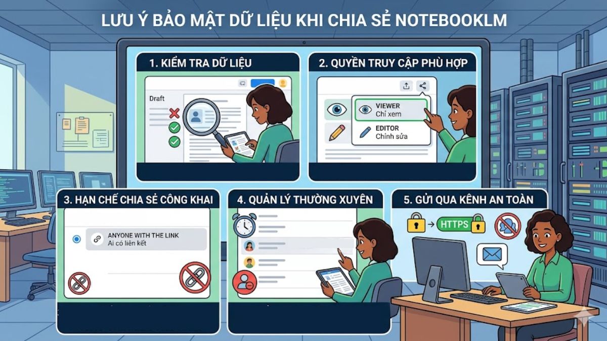 Lưu ý bảo mật dữ liệu trước khi chia sẻ công khai