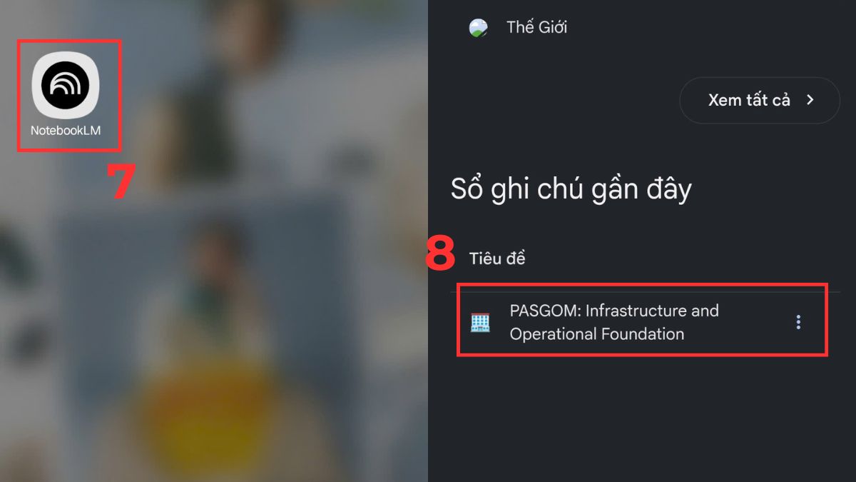 Hướng dẫn cách chia sẻ NotebookLM trên điện thoại bước 3