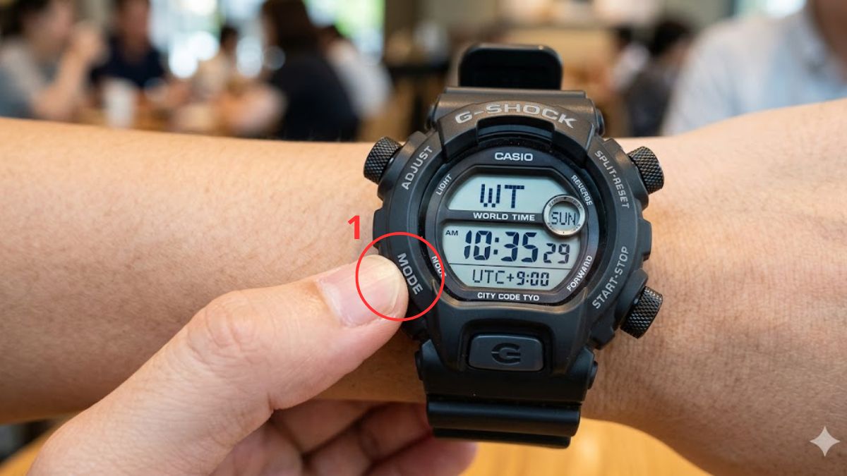 Cách chỉnh giờ quốc tế bước 1