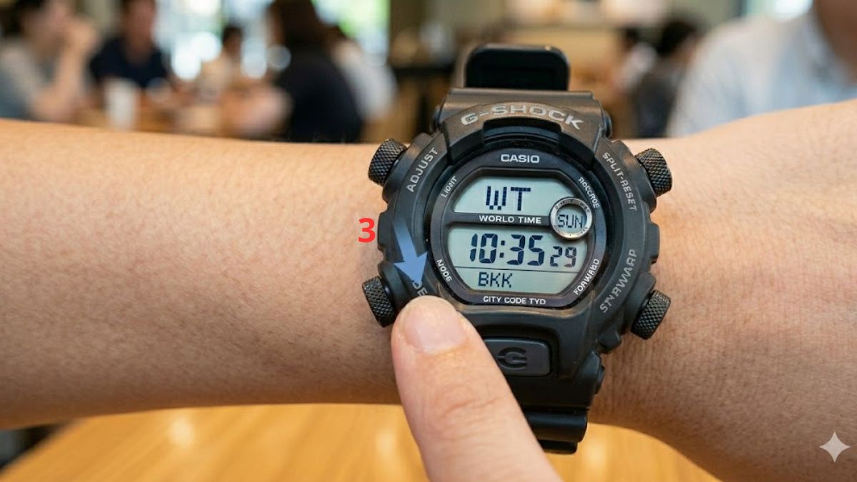 Cách chỉnh giờ quốc tế bước 3