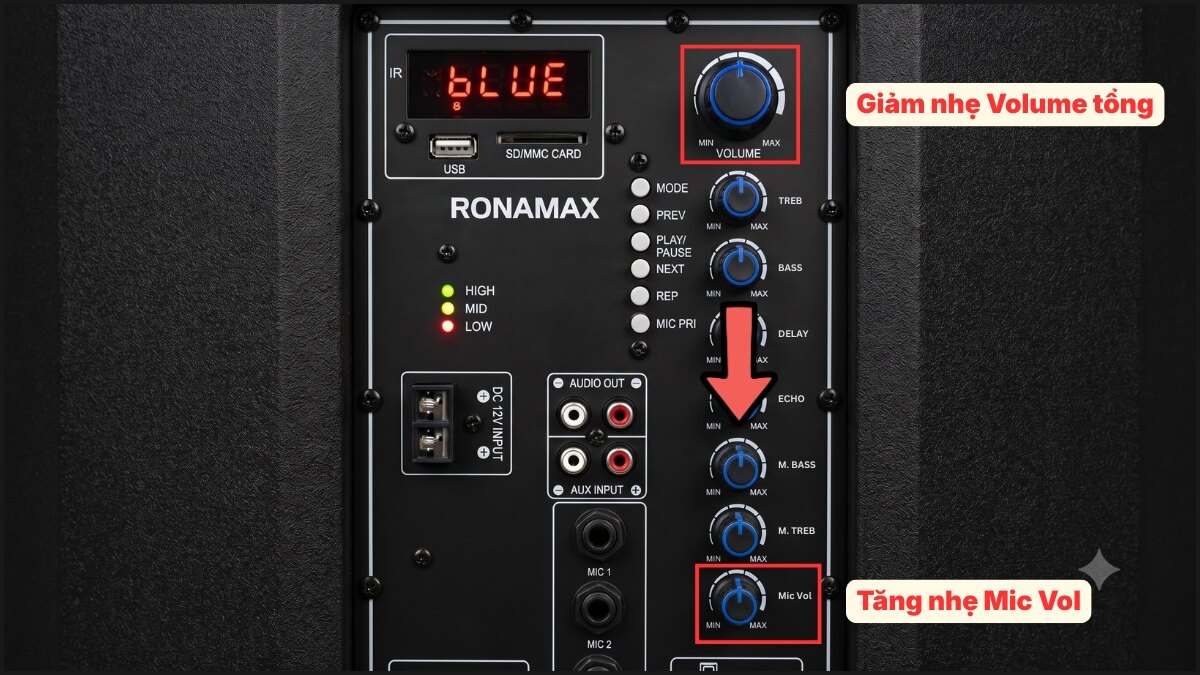 Chỉnh Master Vol và kiểm tra tổng thể bước 2