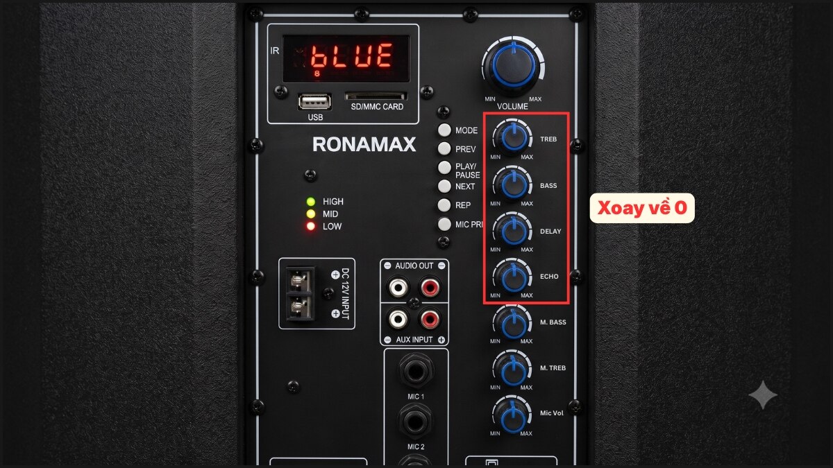 Chuẩn bị và đưa các nút về mức ban đầu bước 1