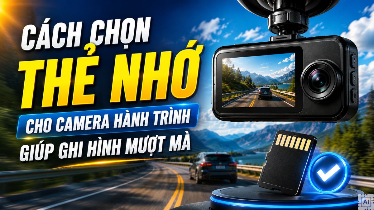 Cách chọn thẻ nhớ cho camera hành trình phù hợp