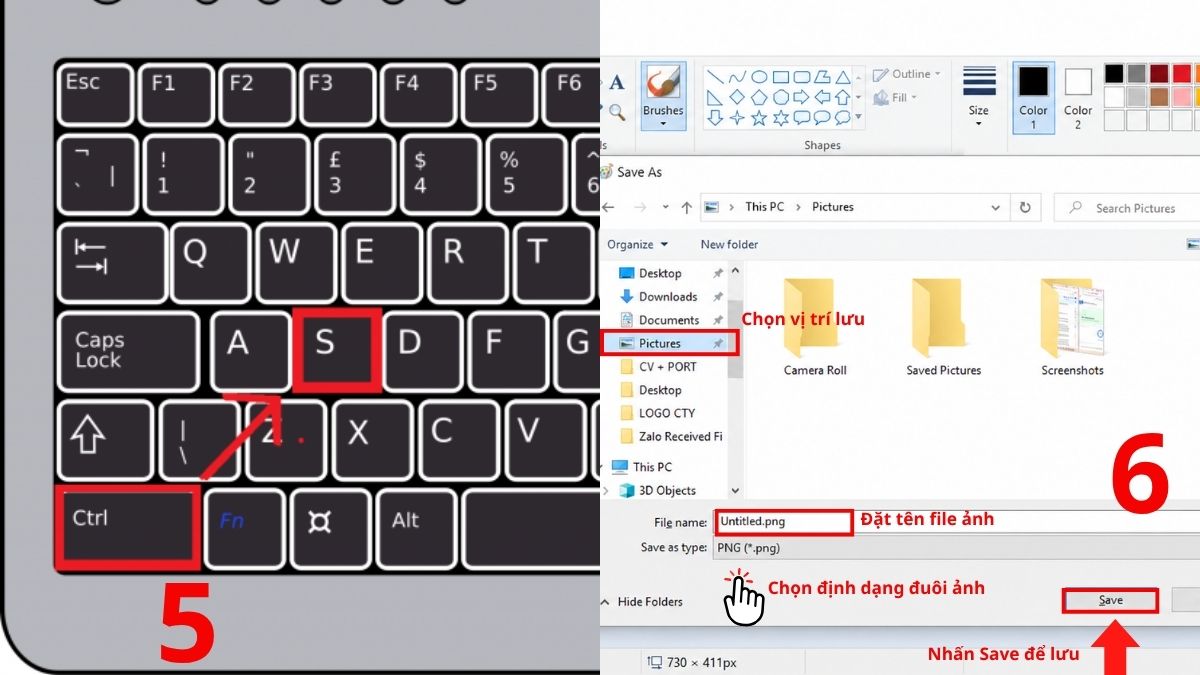 Cách chụp màn hình Win 10 bằng Tổ hợp Alt + PrtScn bước 5