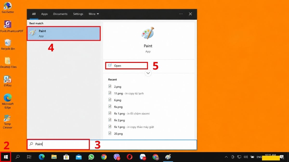 Cách chụp màn hình Win 10 bằng phím Print Screen bước 2