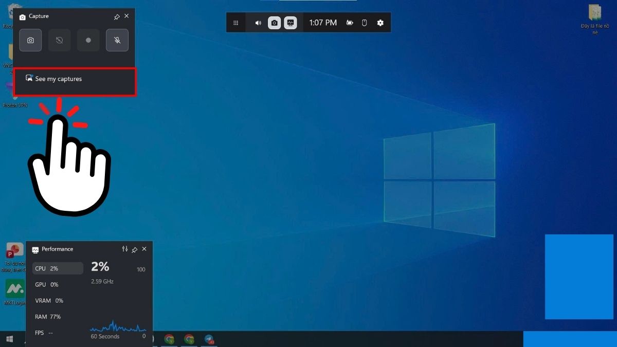 công cụ chụp màn hình có sẵn trên Win 10 Xbox Game Bar bước 4
