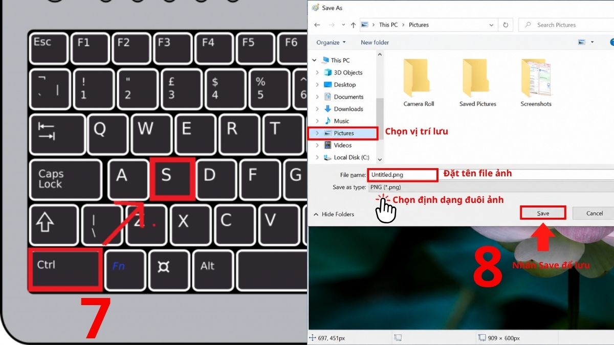 Cách chụp màn hình Win 10 bằng phím Print Screen bước 4