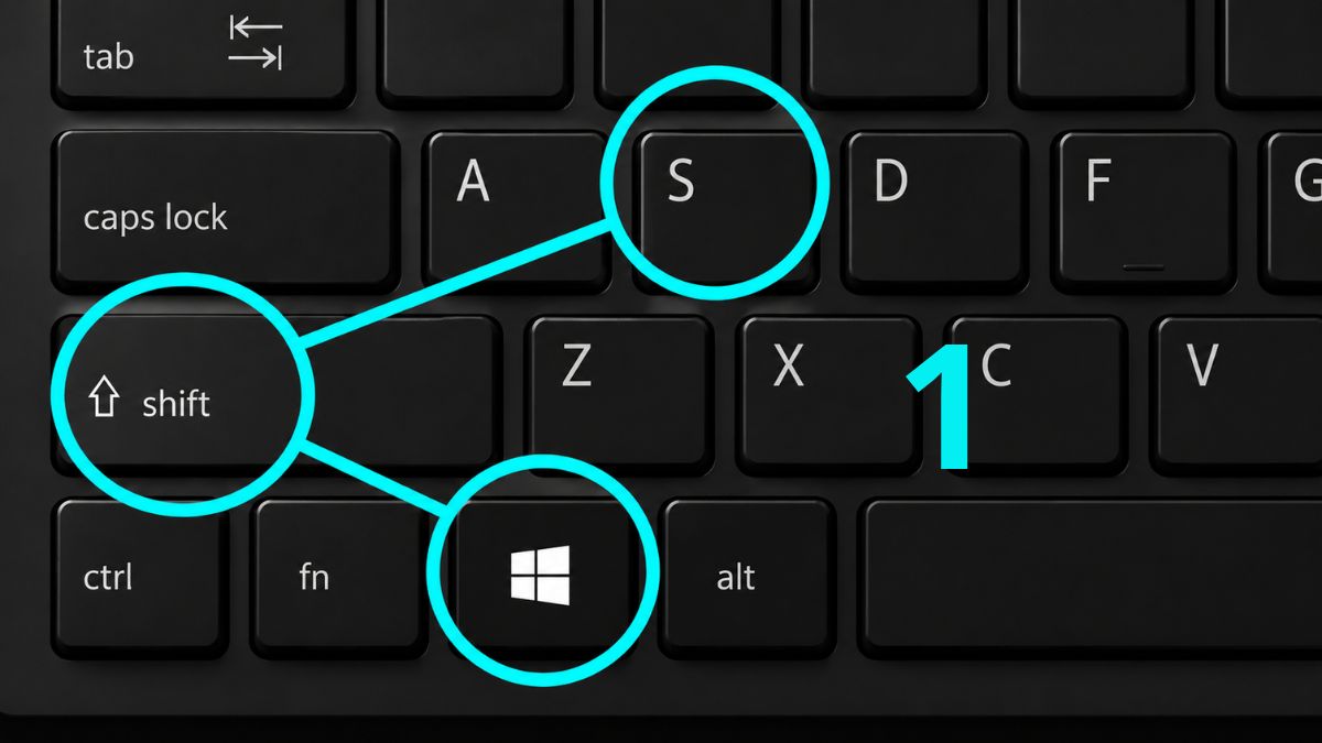 Cách chụp màn hình Win 10 bằng Tổ hợp Windows + Shift + S bước 1