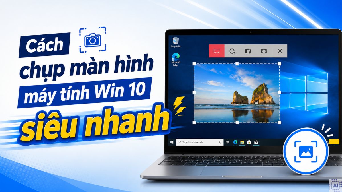 Cách chụp màn hình máy tính Win 10 siêu nhanh