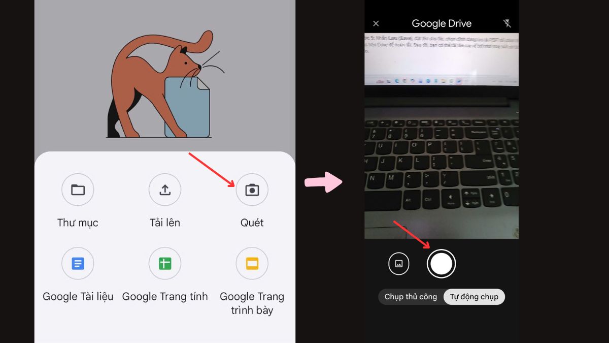 Cách chuyển ảnh sang PDF trên Android bằng Google Drive bước 2