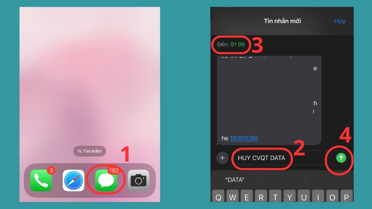 Cách hủy đăng ký chuyển vùng quốc tế MobiFone cách 1