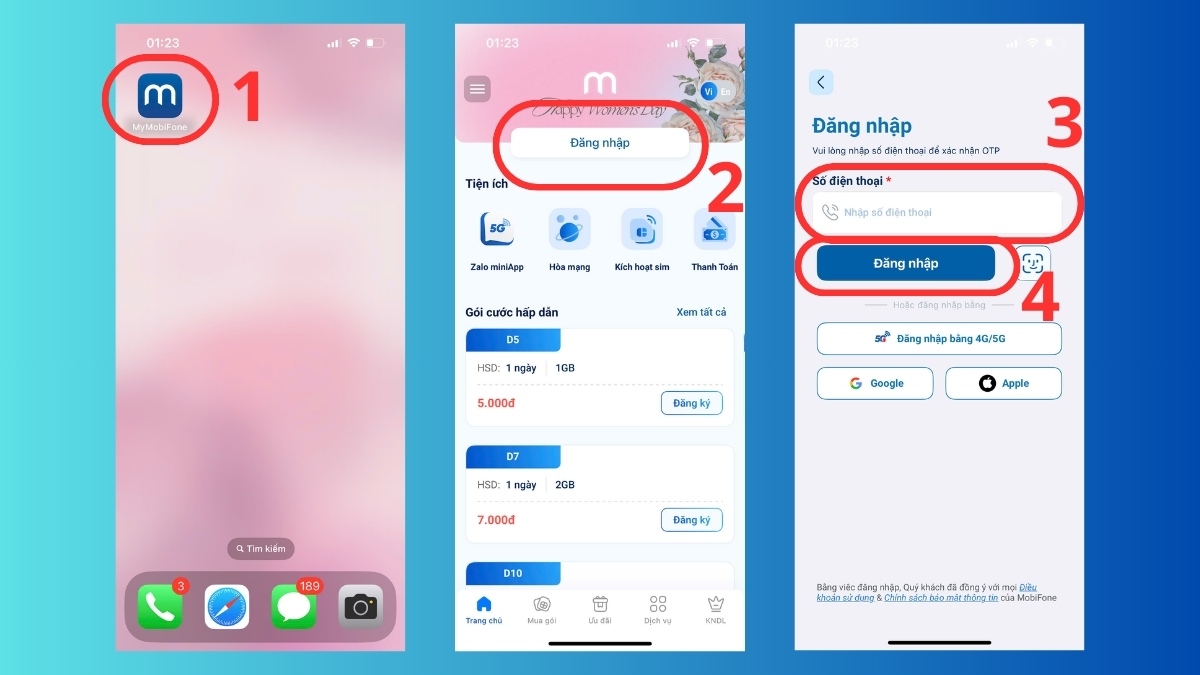 Cách đăng ký Chuyển vùng quốc tế MobiFone khi ở nước ngoài qua My MobiFone