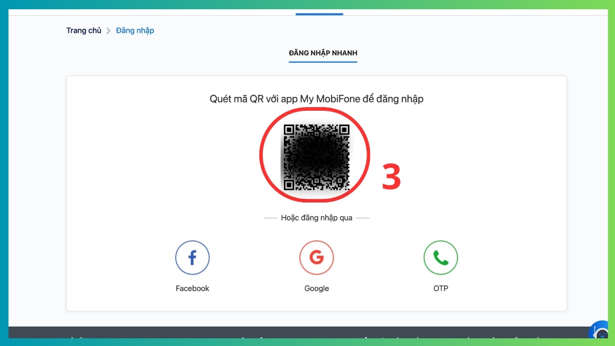 Đăng ký Online qua Website MobiFone bước 2