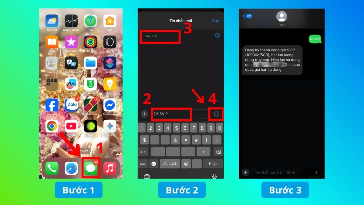 Hướng dẫn cách đăng ký mạng Vina 10K 1 ngày 5GB qua SMS