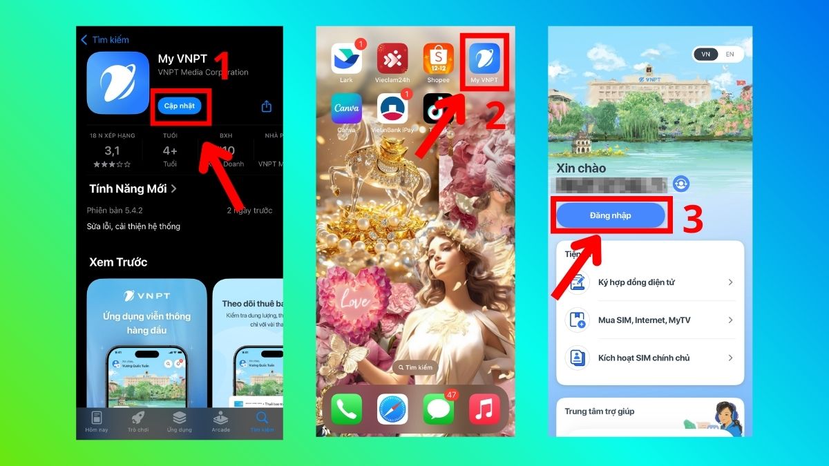 Hướng dẫn cách đăng ký mạng Vina 10K 1 ngày 5GB qua My VNPT