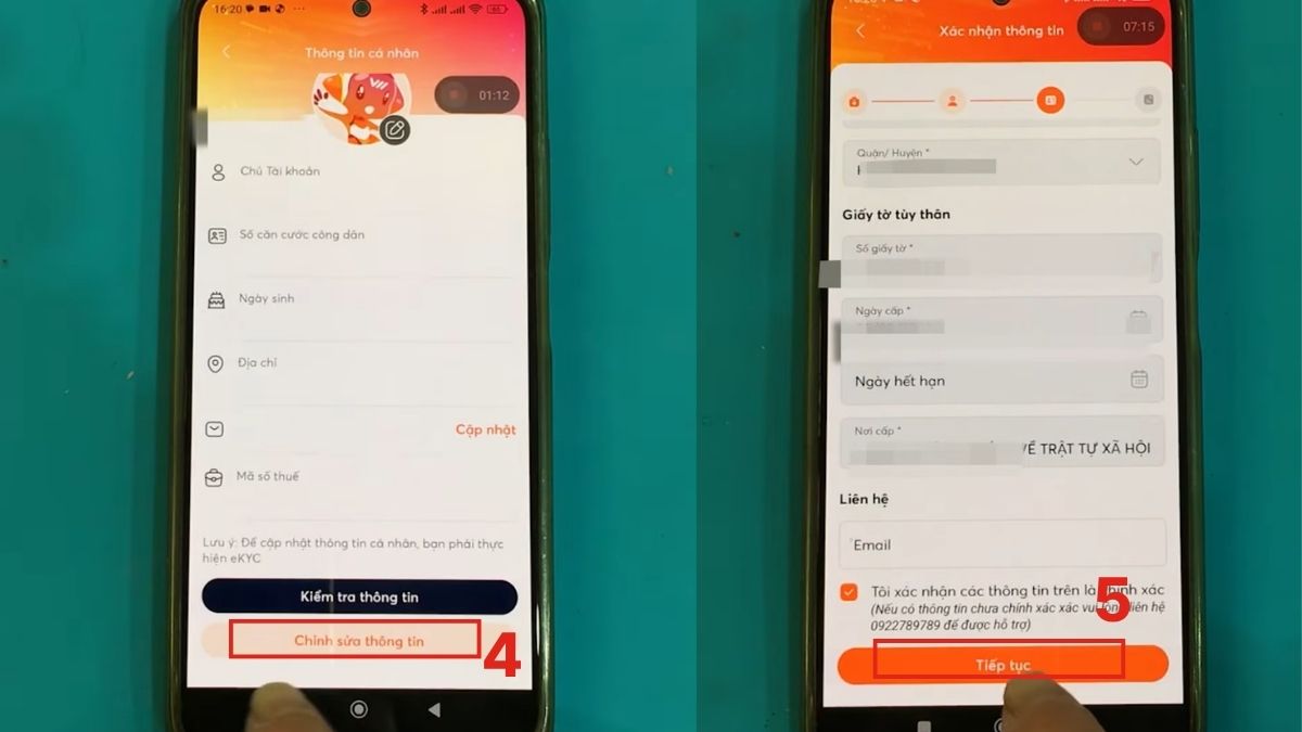 Đăng ký SIM online tại nhà qua Vietnamobile bước 2