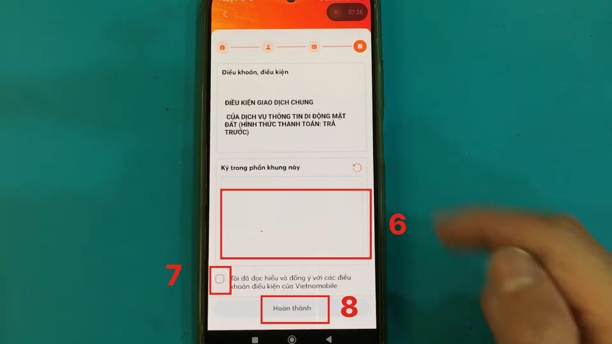 Đăng ký SIM online tại nhà qua Vietnamobile bước 3