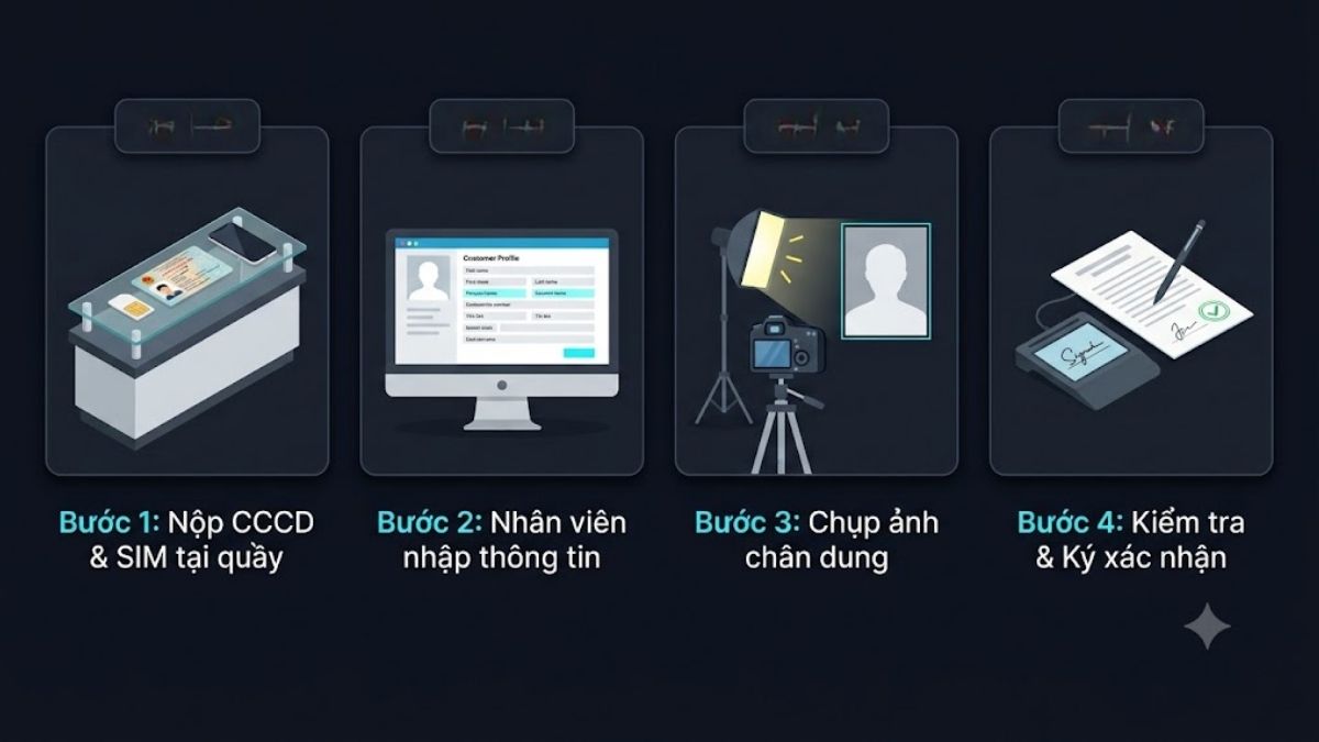 Đăng ký trực tiếp tại cửa hàng hoặc điểm giao dịch