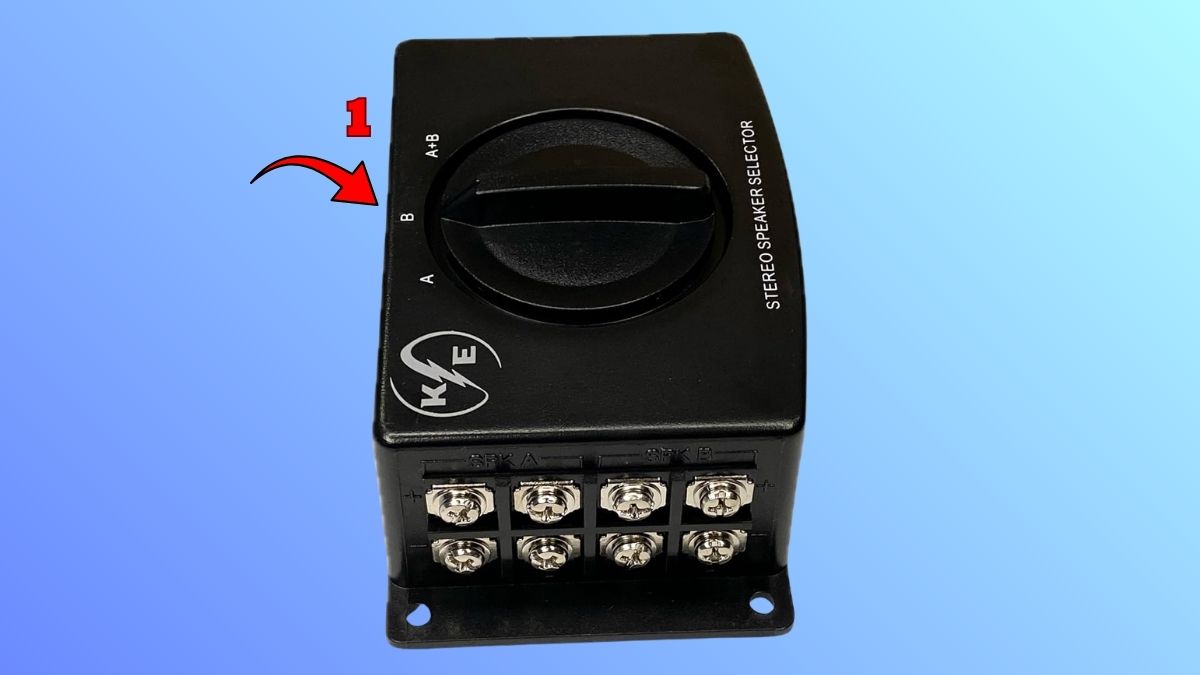 Cách đấu 4 loa vào 1 amply bước 1