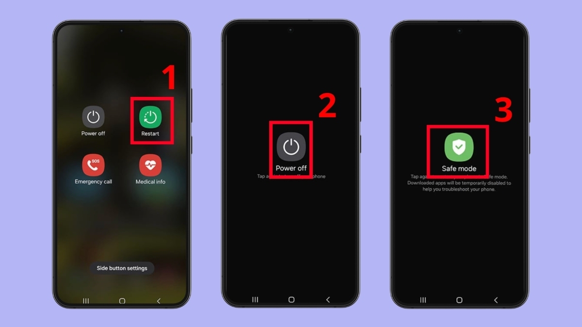 Khởi động chế độ an toàn để xử lý app khó gỡ