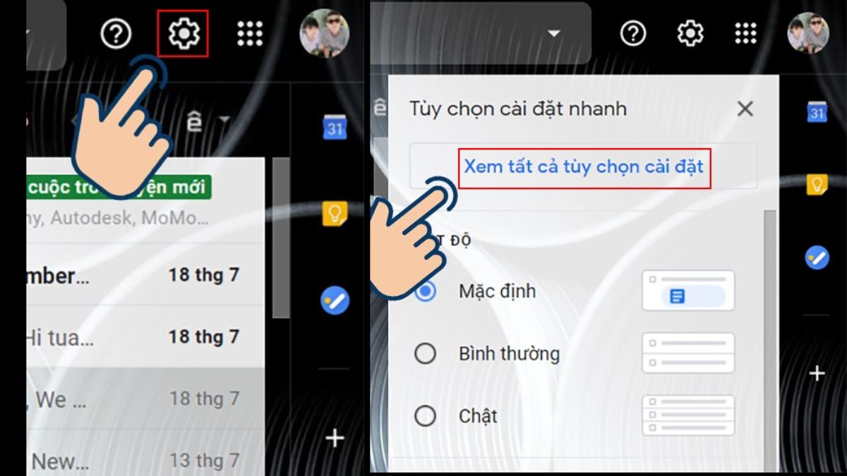 Cách đổi tên hiển thị Gmail không cần đổi địa chỉ bước 1