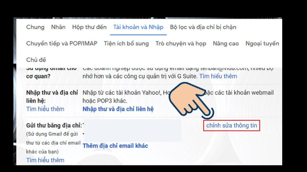 Cách đổi tên hiển thị Gmail không cần đổi địa chỉ bước 3