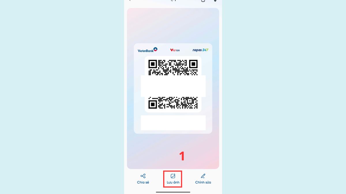 Cách thêm mã QR ra màn hình chính bằng Chụp màn hình bước 1