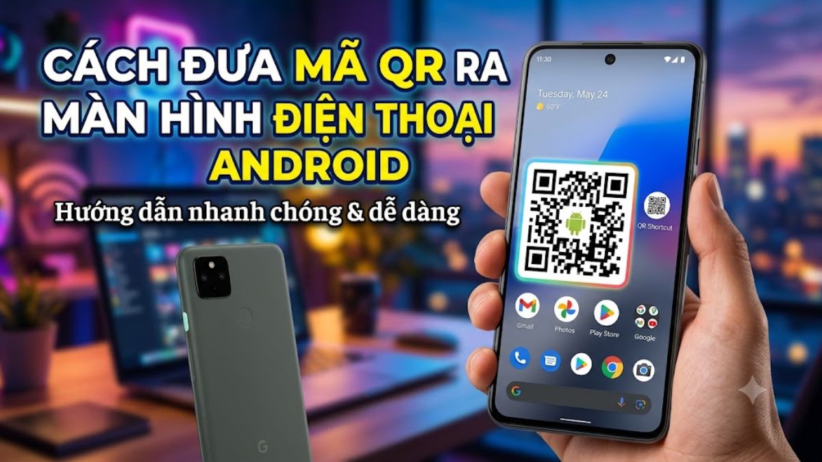 Cách đưa mã QR ra màn hình điện thoại Android