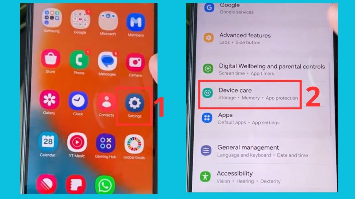 Cách format thẻ nhớ trên điện thoại Android bước 1