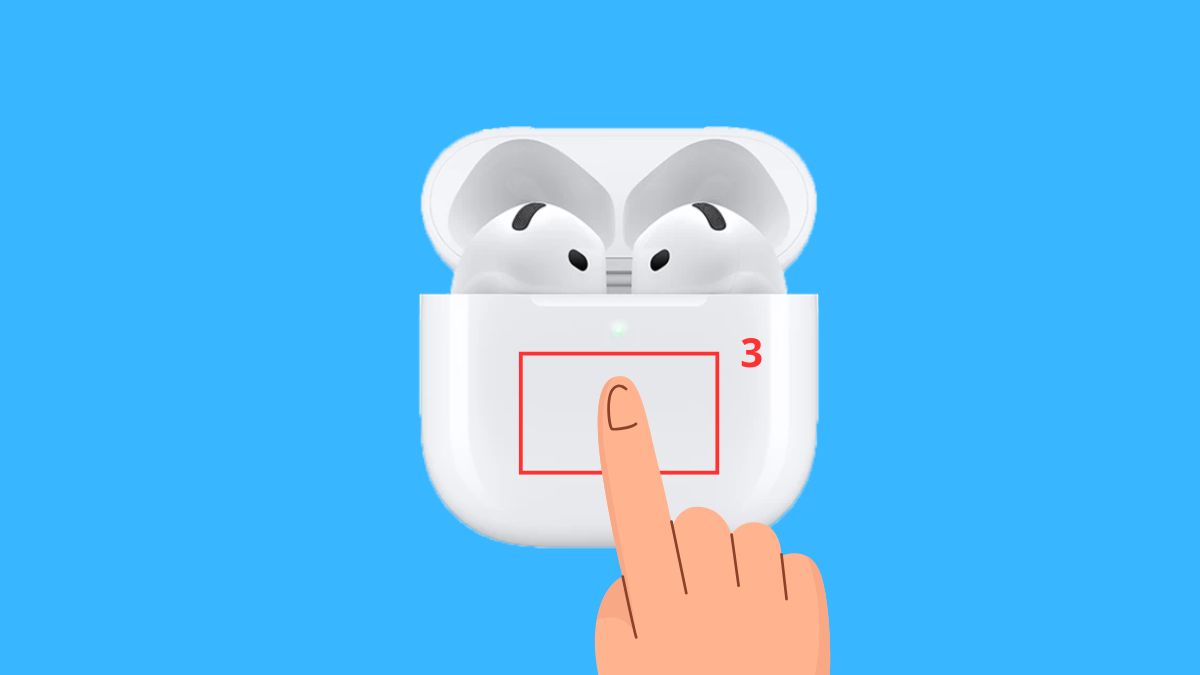 Ghép đôi AirPods 4 khi không hiện cửa sổ kết nối bước 2